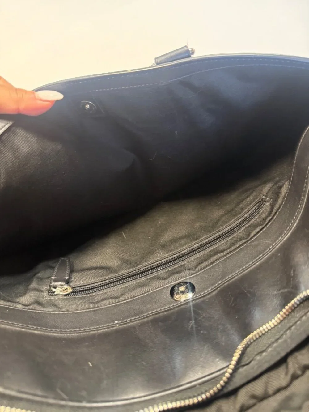 Coach Black Leather Laptop Briefcas Adjustable Strap Work Travel 16